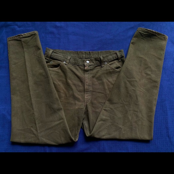 Orange Tag 550 Vintage Levi’s Jeans Army Green